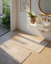 Mijölnir Rabbit Alfombrillas de Baño Beige - Juego de 2 Piezas